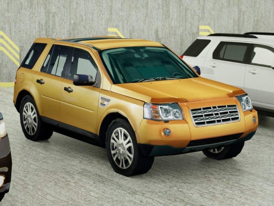 15 Low Poly SUVs Low-poly 3D model_14