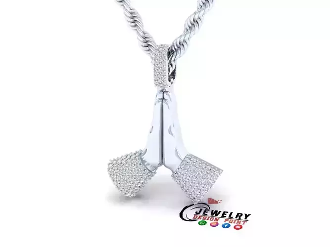 Custom Prayer Hand Emoji Pendant - Prayer Hand Necklace 3D print model