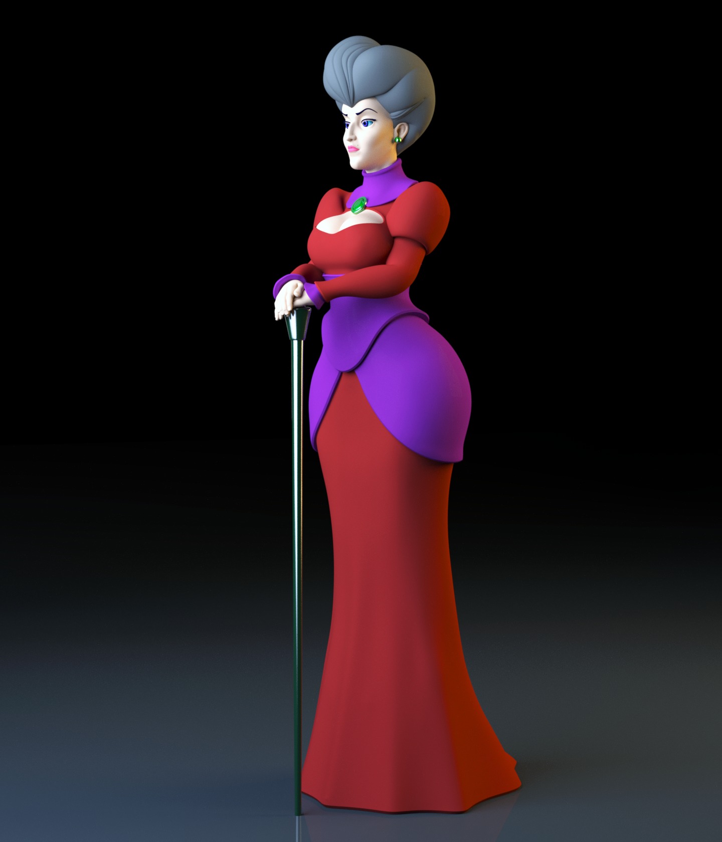 Lady Tremaine - Cinderella 3D print model_7