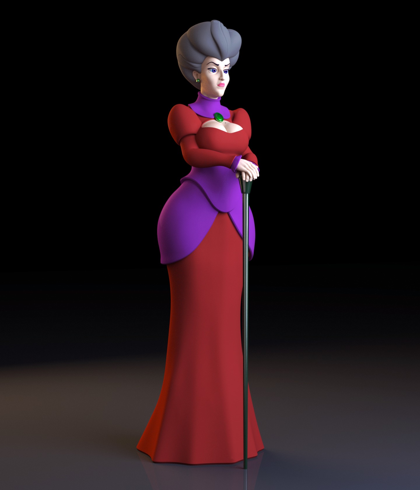 Lady Tremaine - Cinderella 3D print model_1