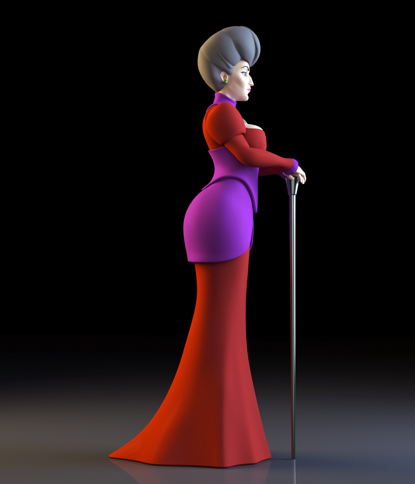 Lady Tremaine - Cinderella 3D print model_4