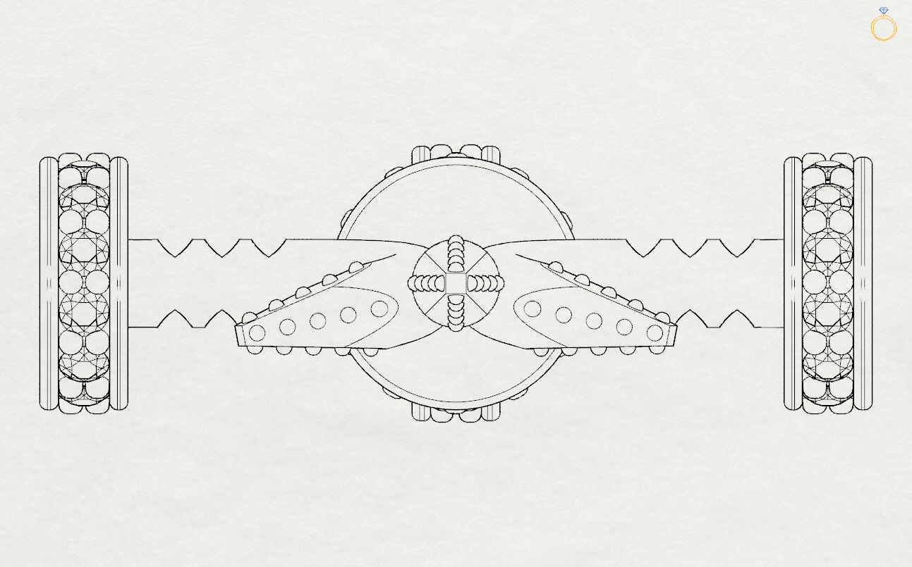 Cross pendant 3D print model_5