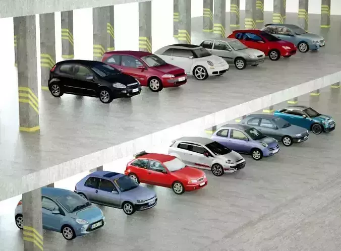 13 Low Poly 3doors collection