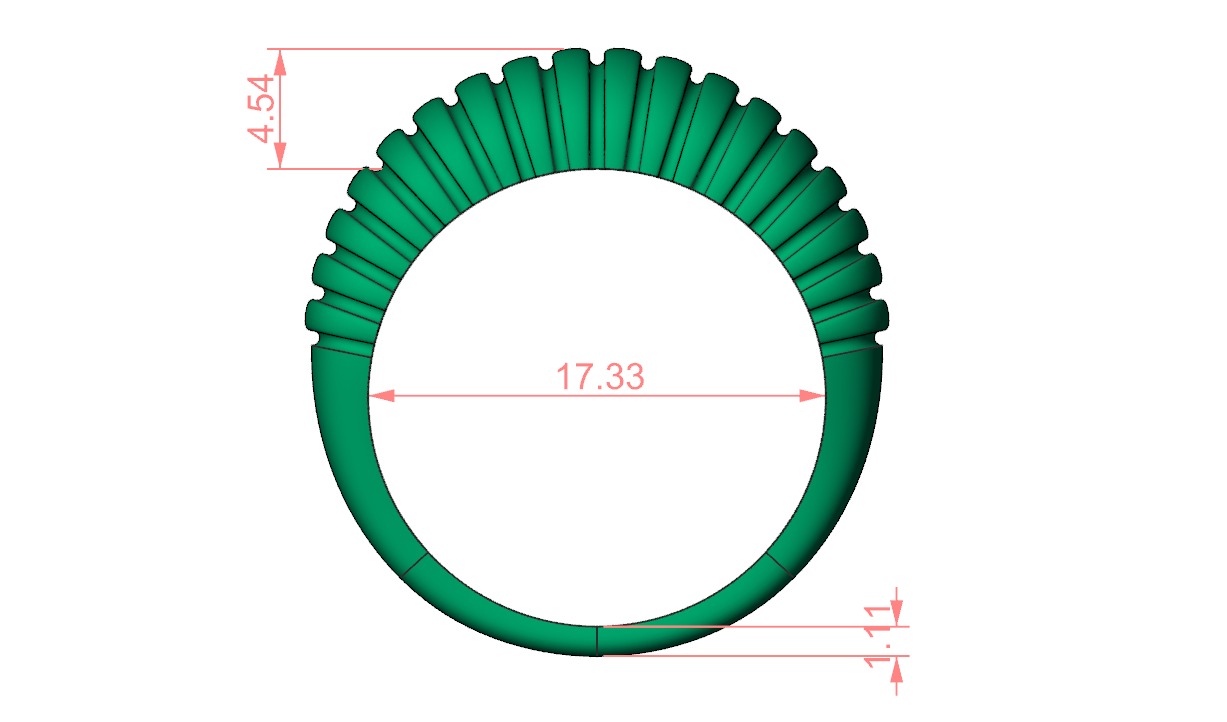 Dome ring 3D print model_9