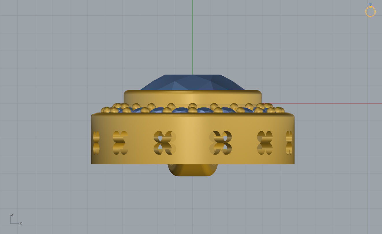 Pendant Pear Shape 3D print model_10