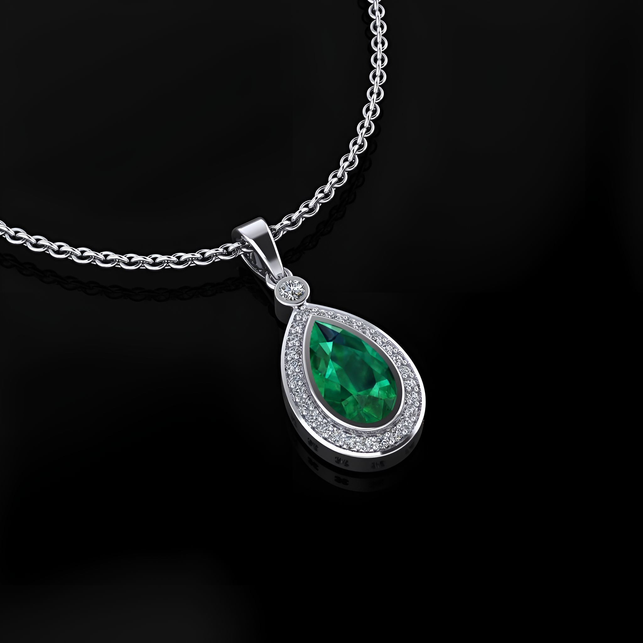 Pendant Pear Shape 3D print model_2