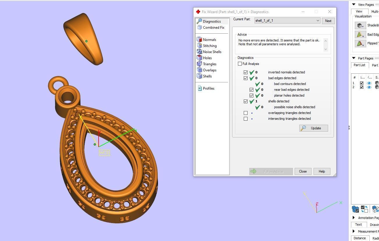 Pendant Pear Shape 3D print model_5