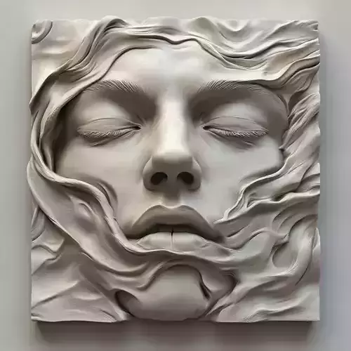 face bass reliefs 3D print model