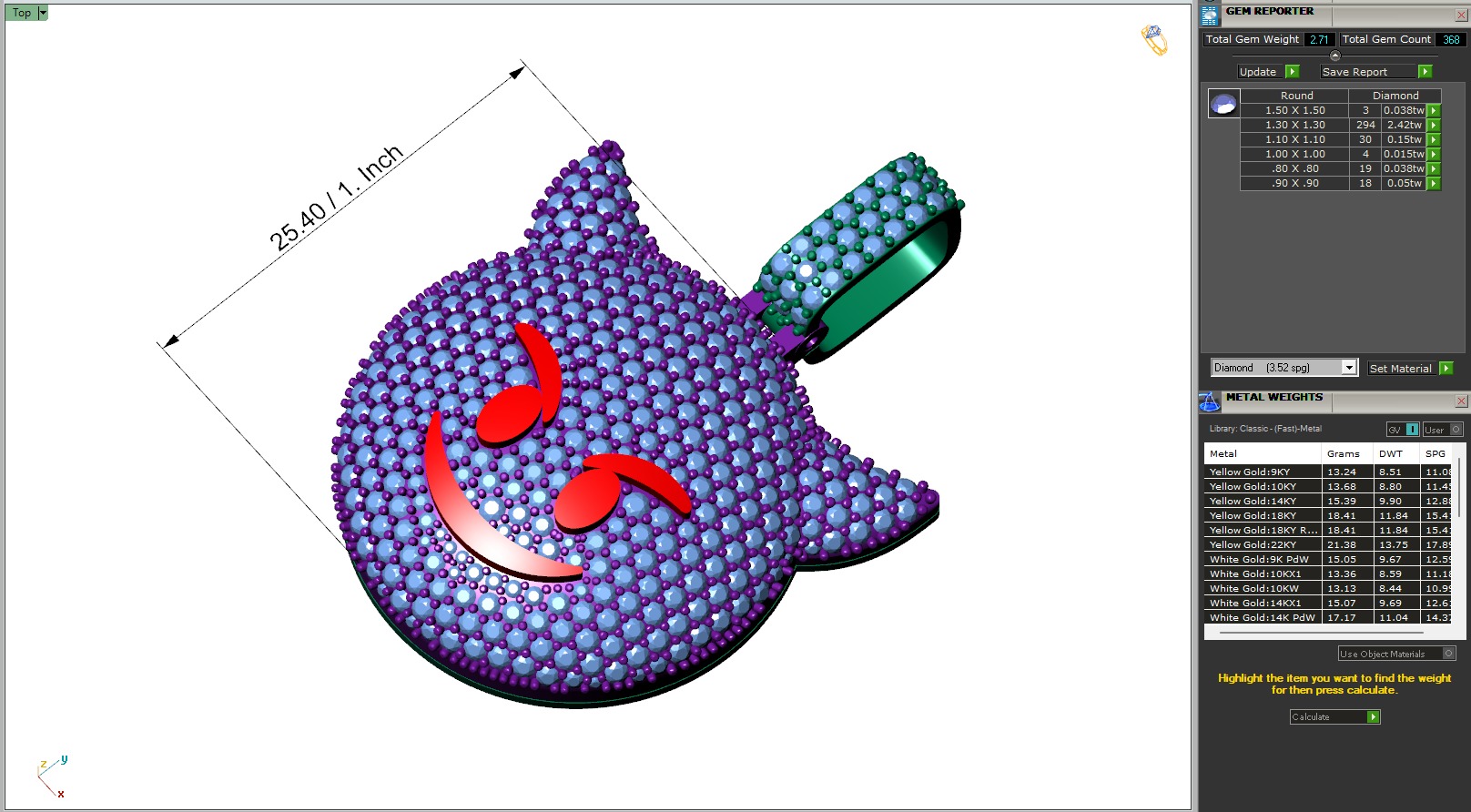 Custom Smiling Face with Horns - Angry Face Emoji Pendant 3D print model_6