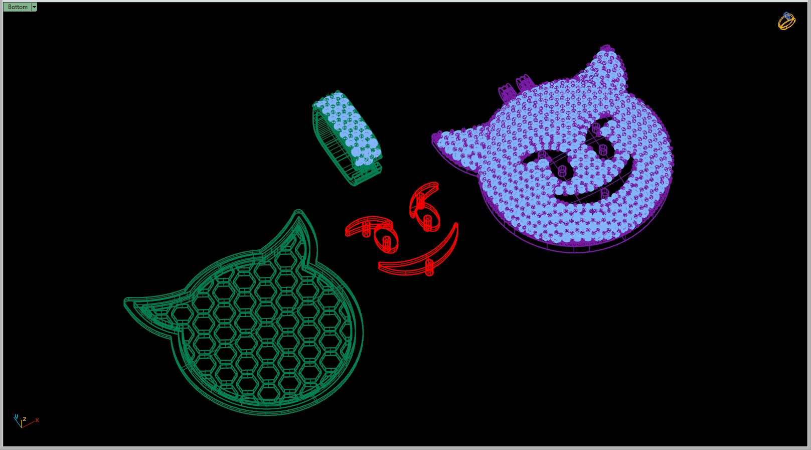 Custom Smiling Face with Horns - Angry Face Emoji Pendant 3D print model_17