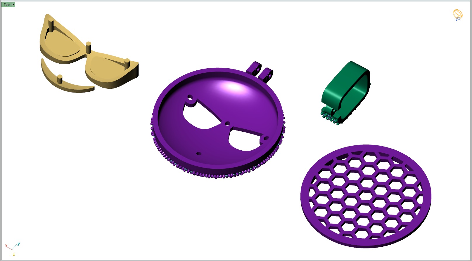 Custom Smiling Face with Sunglasses Emoji Diamond Pendant  3D print model_15