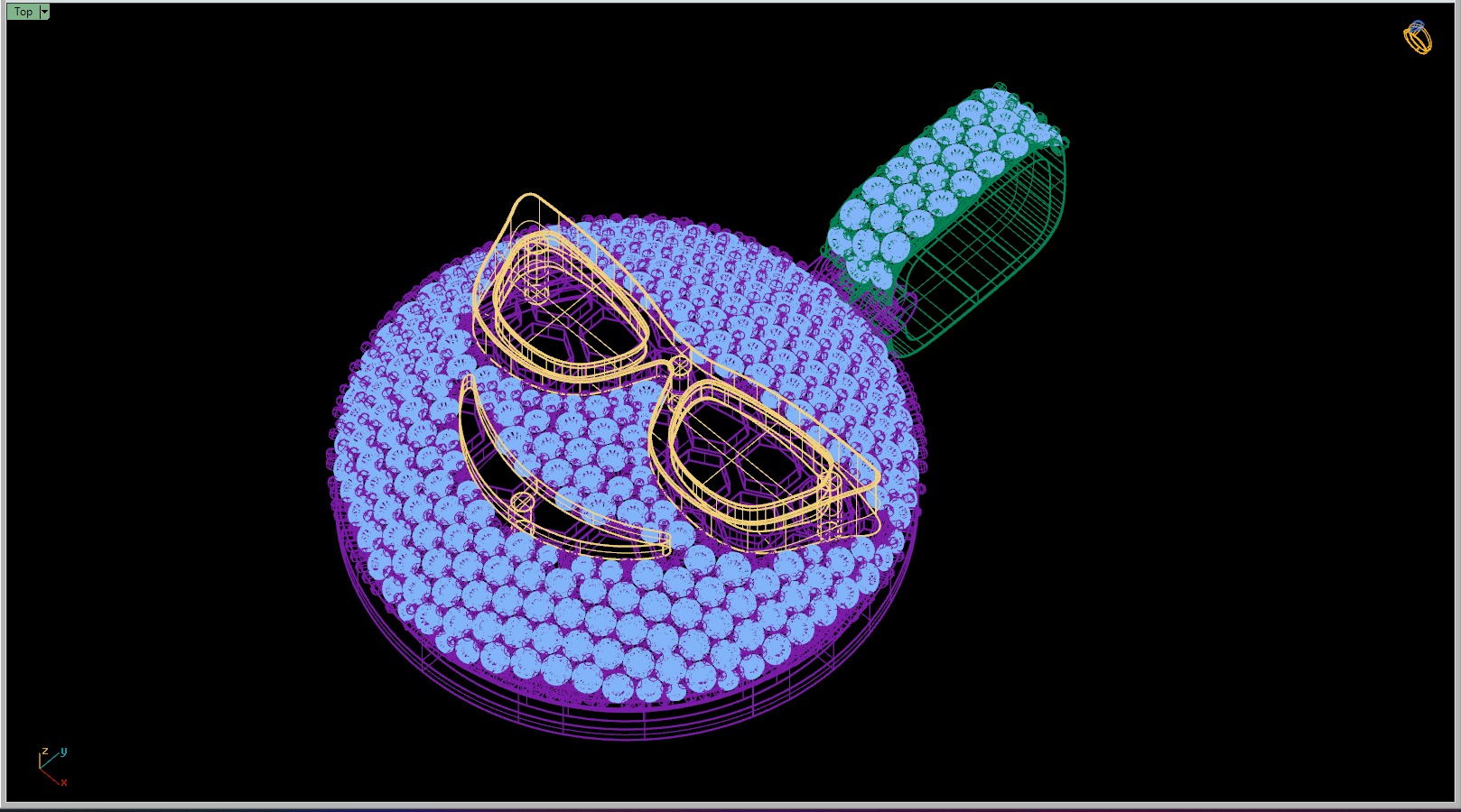Custom Smiling Face with Sunglasses Emoji Diamond Pendant  3D print model_16