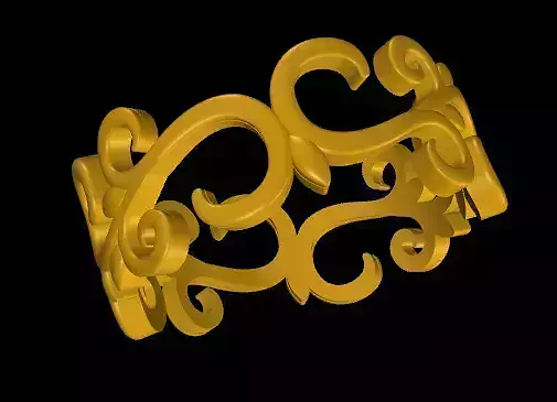 Fashion Ring Ready Printable Model 3D print model