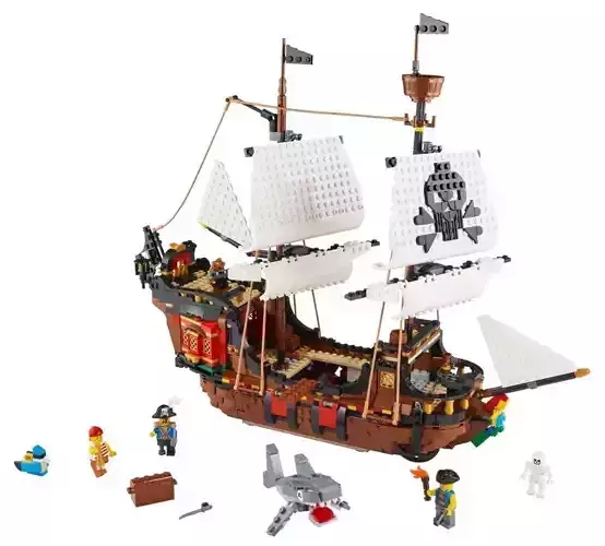 PixelBricks3D - Pirate Ship