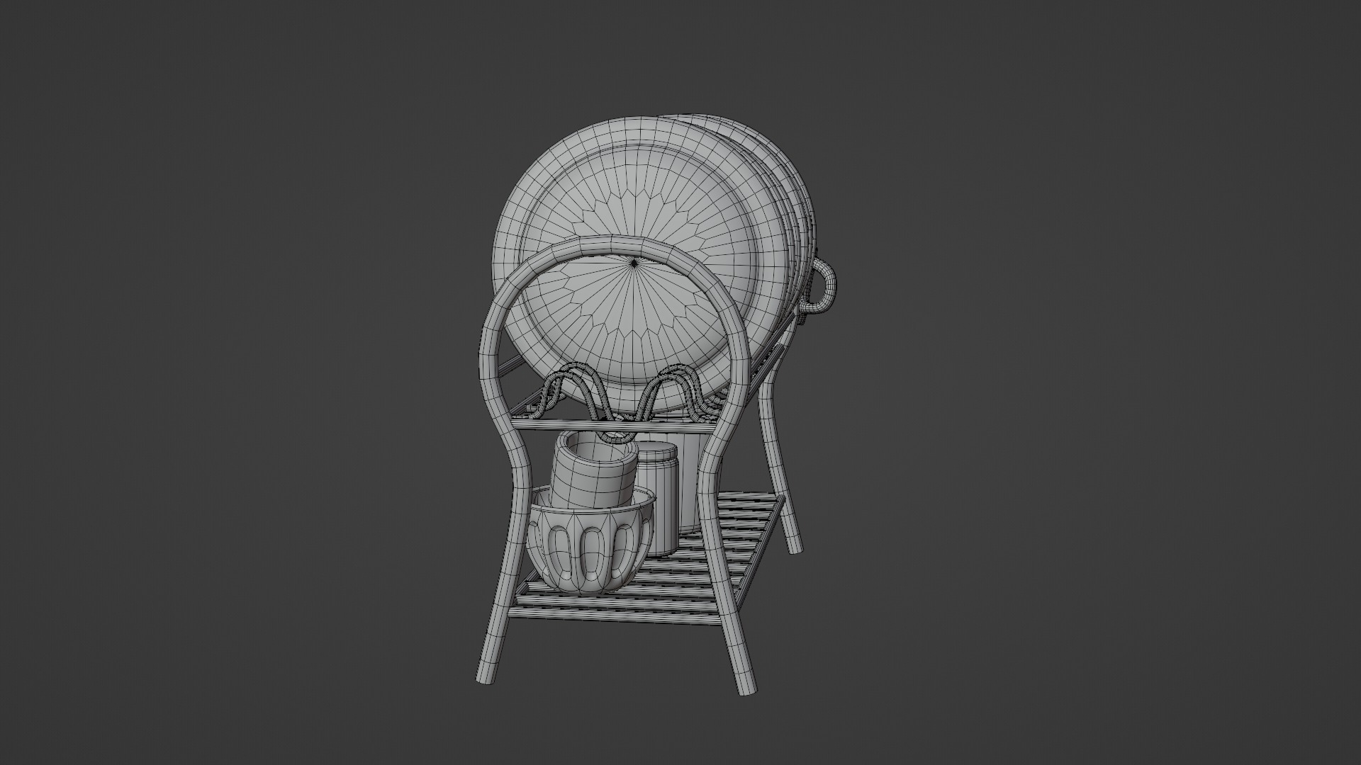 3D Dish Rack With Rig 3D model_13