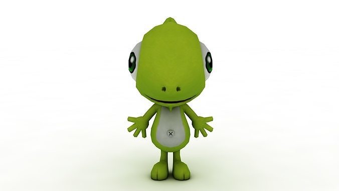 cartoon dinosaur 3D model