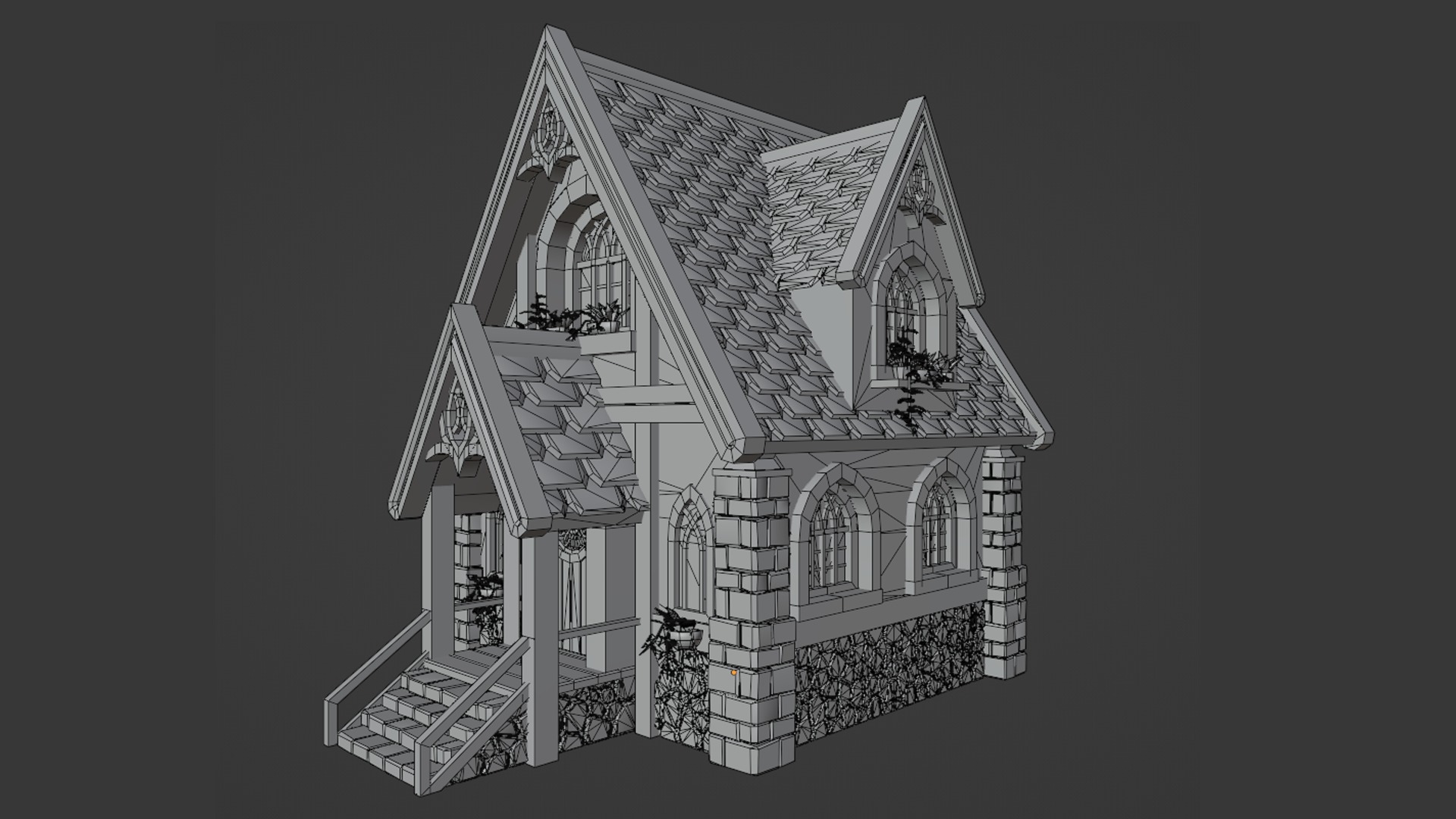 Fantasy house 2 3D model_9