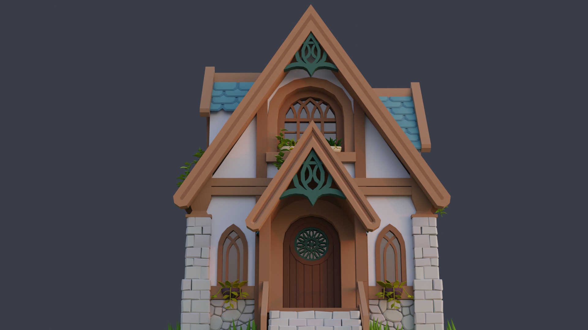 Fantasy house 2 3D model_5