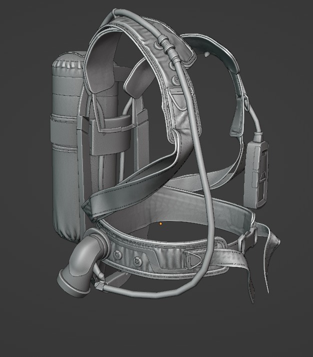 Drager PSS AirBoss Firefighting Oxygen Cylinder High Quality  3D model_9