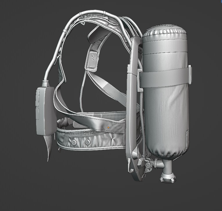 Drager PSS AirBoss Firefighting Oxygen Cylinder High Quality  3D model_10