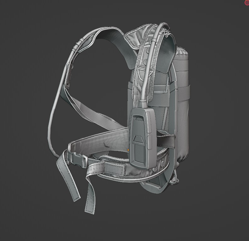 Drager PSS AirBoss Firefighting Oxygen Cylinder High Quality  3D model_11