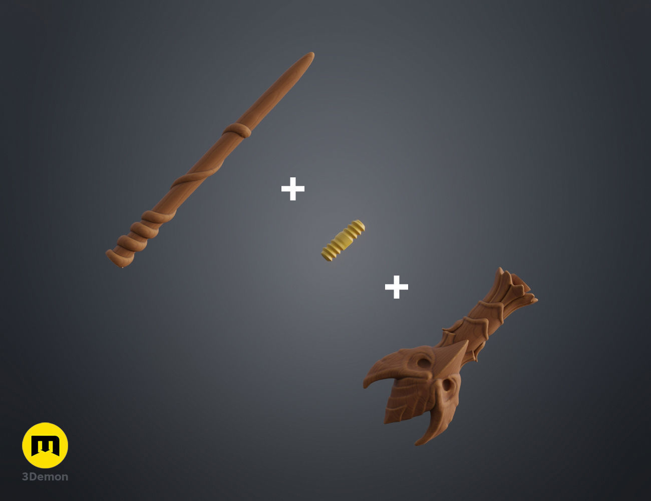 Chadwick Boot wand 3D print model_1