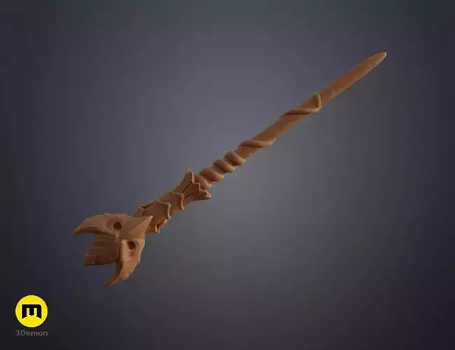 Chadwick Boot wand 3D print model Chadwick Boot wand 3D print model