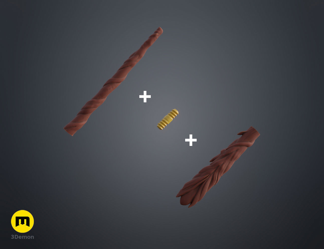 Oliver Lane wand 3D print model_1