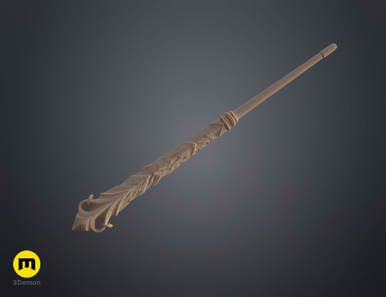Rionach Steward wand 3D print model_4