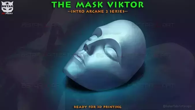 The Mask Viktor - Opening Arcane Netflix - league of legends  3D print model