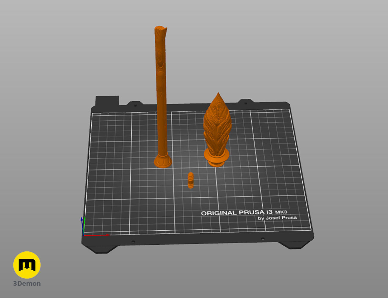 Ruby Honeysuckle wand 3D print model_2