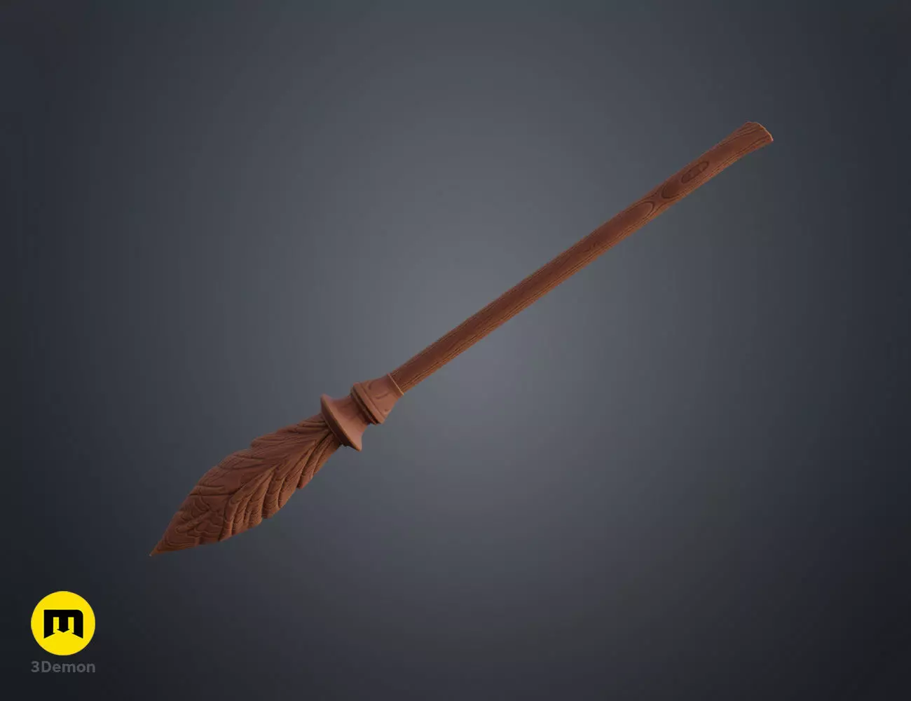 Ruby Honeysuckle wand 3D print model_0