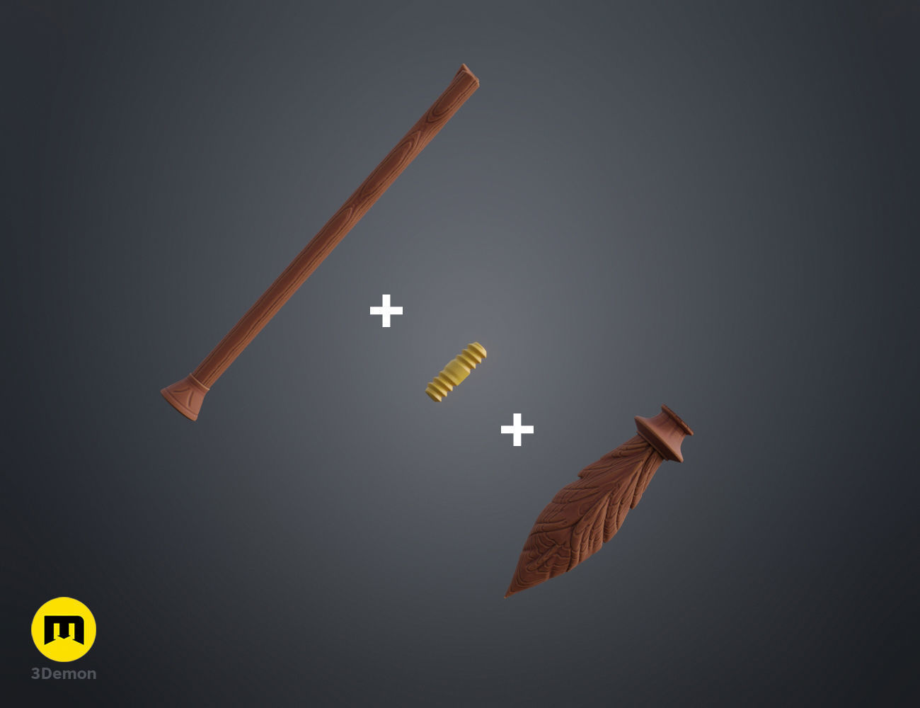 Ruby Honeysuckle wand 3D print model_1