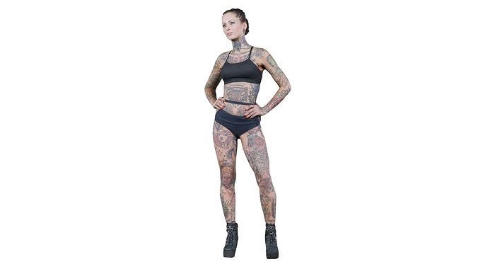 Tattoo Model 6 Low-poly 3D model