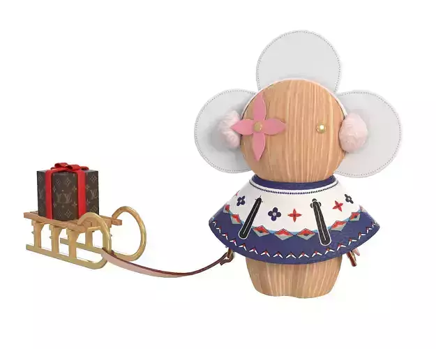 Louis Vuitton Vivienne Winter Christmas Doll