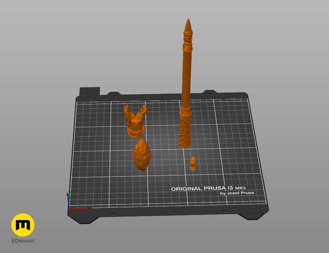Webster Boot wand 3D print model_4