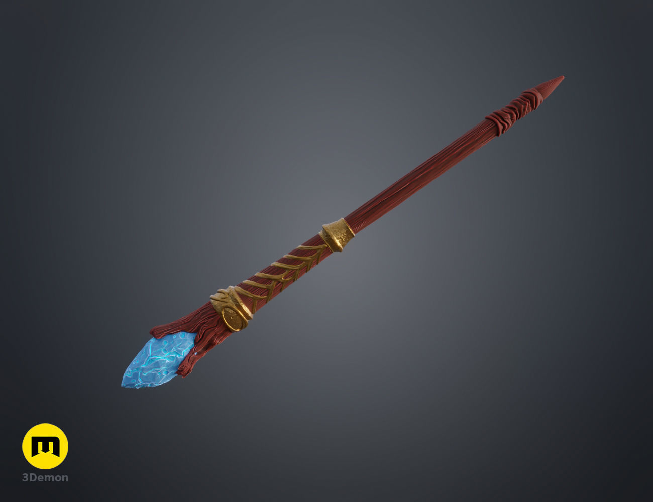 Webster Boot wand 3D print model_6