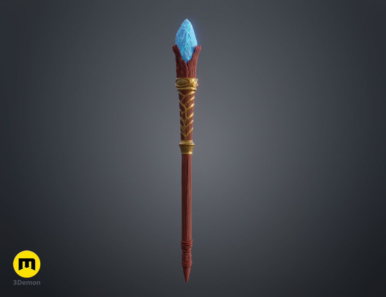 Webster Boot wand 3D print model_5