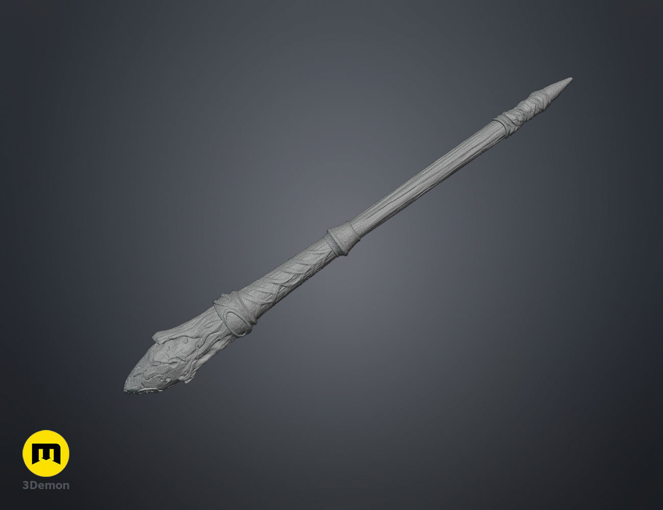Webster Boot wand 3D print model_8
