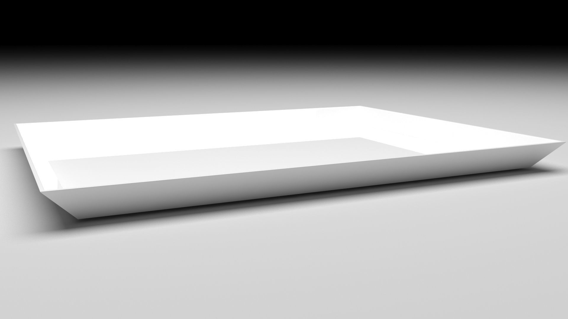 Rectangular Dish Plate 3D model_6
