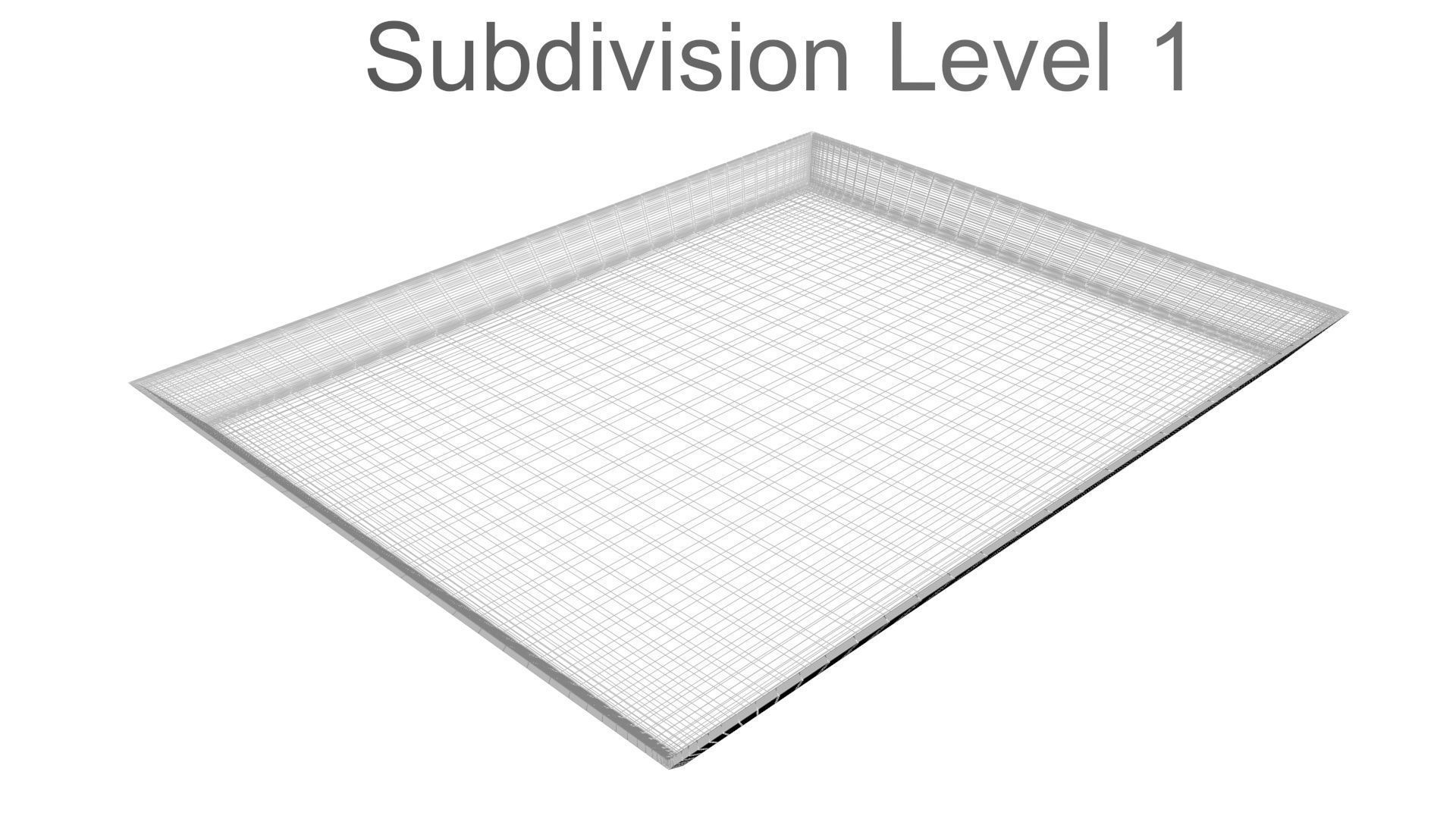 Rectangular Dish Plate 3D model_28