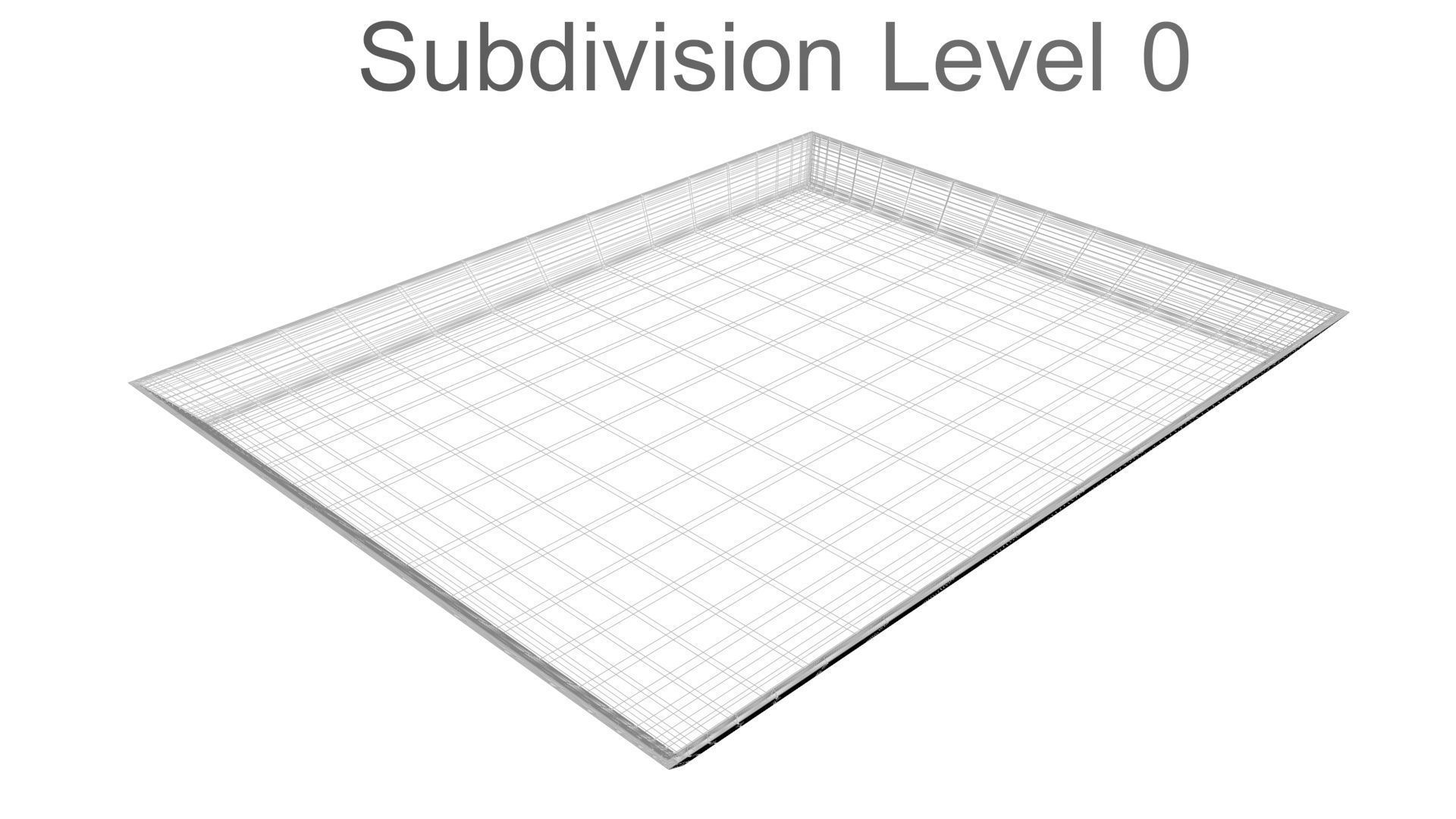 Rectangular Dish Plate 3D model_29