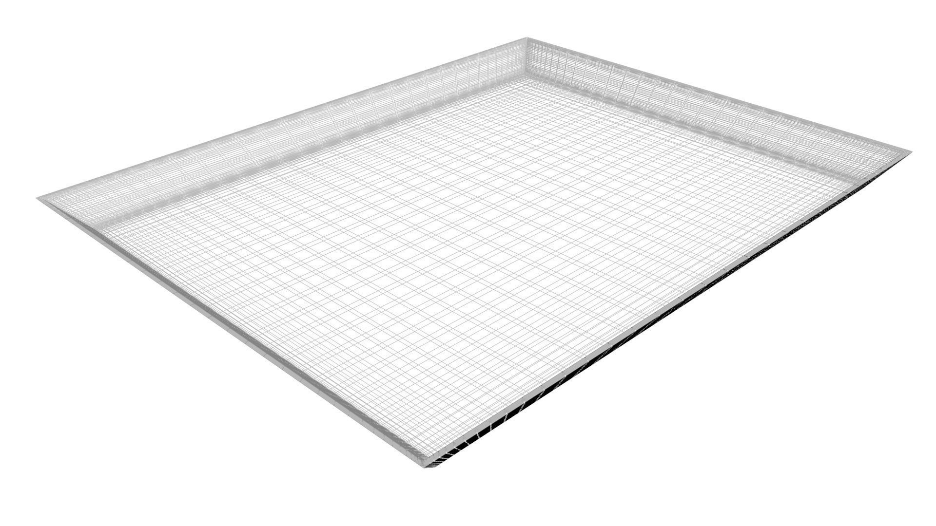 Rectangular Dish Plate 3D model_19