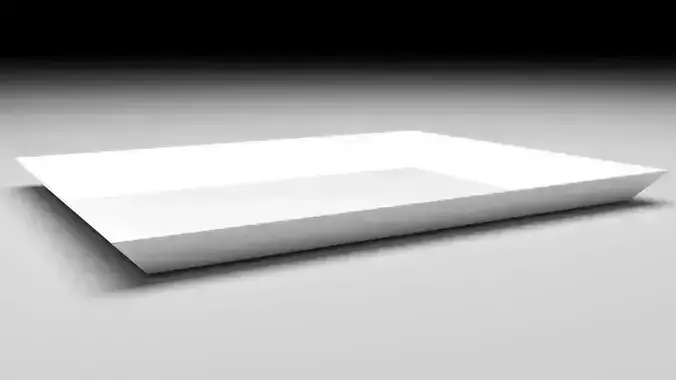 Rectangular Dish Plate 3D model