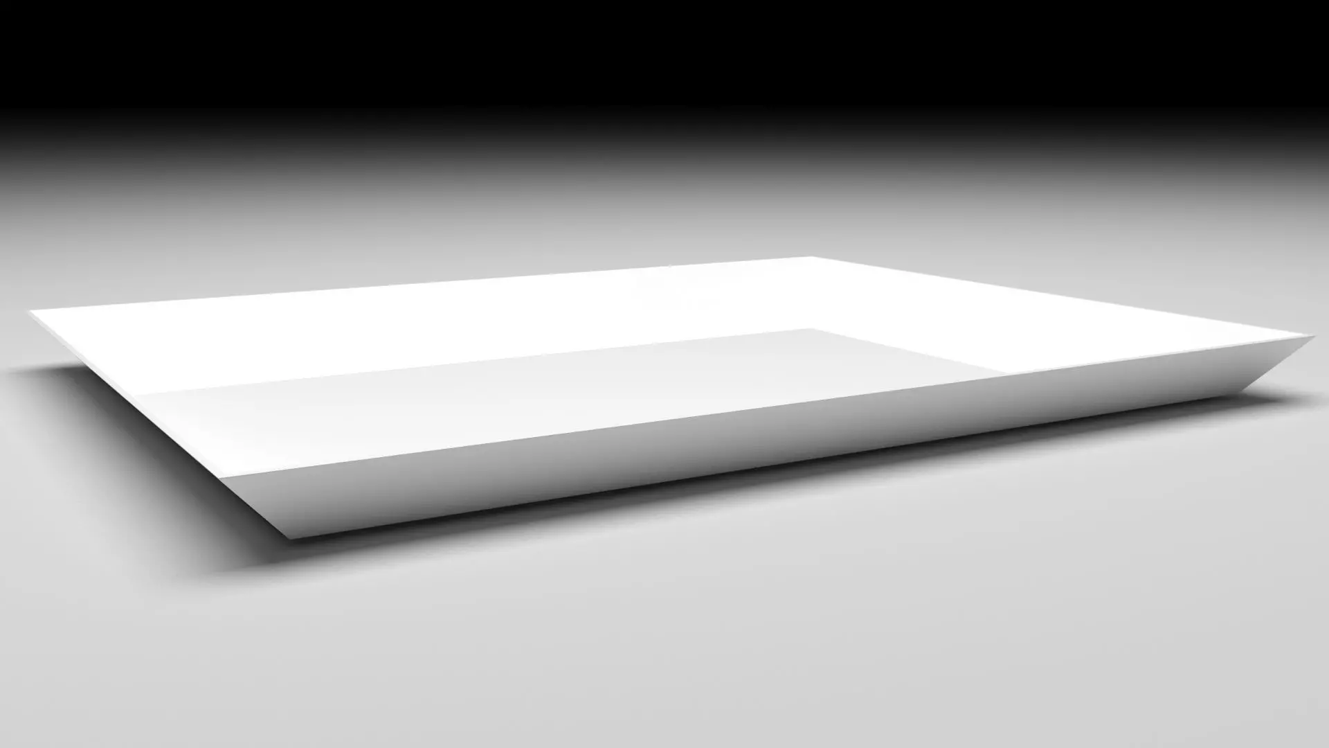 Rectangular Dish Plate 3D model_0