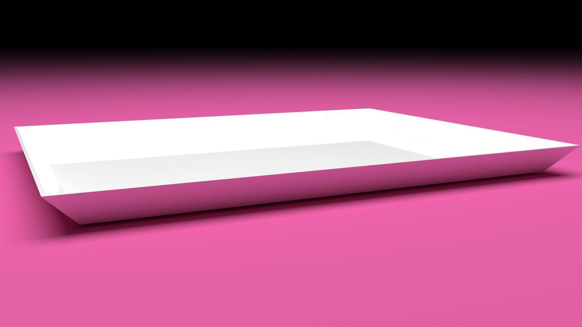 Rectangular Dish Plate 3D model_7