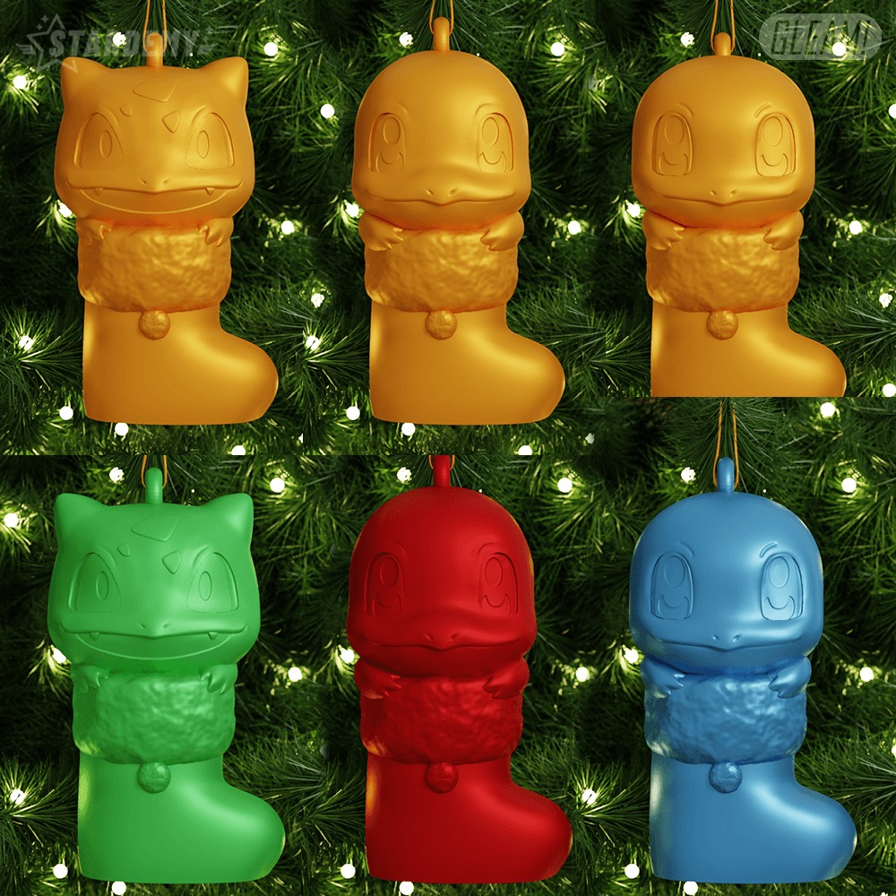 Starter Christmas Ornament Tree No Supports Pokemon 3D print model_1