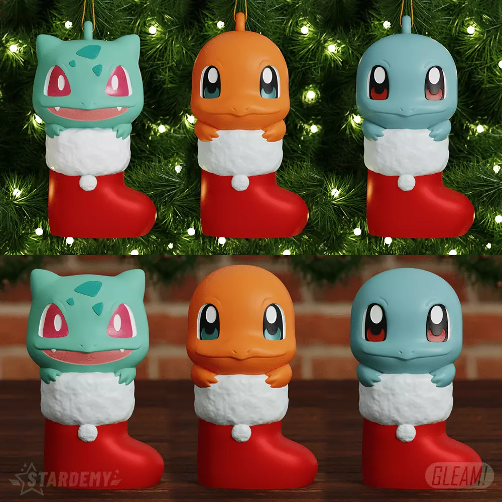 Starter Christmas Ornament Tree No Supports Pokemon 3D print model_0