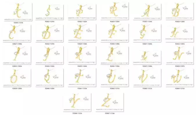 All Alphabet pendent