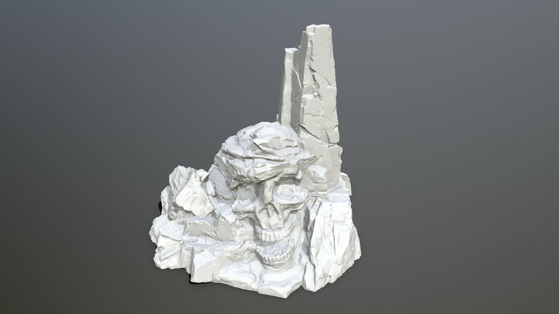 Skull Mountain STL 3D print model_11
